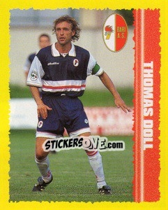 Sticker Thomas Doll - Calcio D'Inizio 1997-1998 - Merlin
