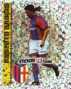 Figurina Roberto Baggio - Calcio D'Inizio 1997-1998 - Merlin