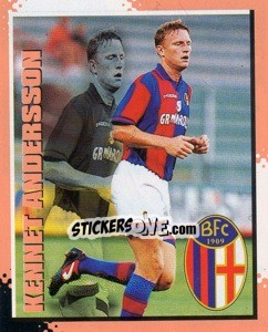 Figurina Kennet Andersson - Calcio D'Inizio 1997-1998 - Merlin