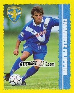 Sticker Emanuele Filippini - Calcio D'Inizio 1997-1998 - Merlin