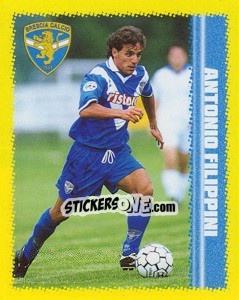 Sticker Antonio Filippini - Calcio D'Inizio 1997-1998 - Merlin