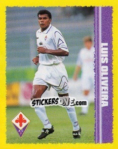 Figurina Luis Oliveira - Calcio D'Inizio 1997-1998 - Merlin
