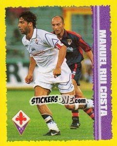 Figurina Manuel Rui Costa - Calcio D'Inizio 1997-1998 - Merlin