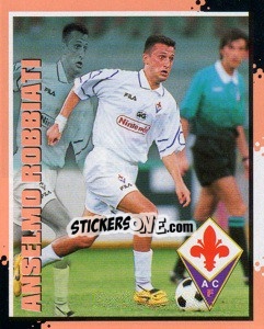 Sticker Anselmo Robbiati - Calcio D'Inizio 1997-1998 n. 55 - Merlin