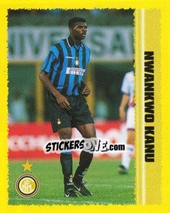Figurina Nwankwo Kanu - Calcio D'Inizio 1997-1998 - Merlin