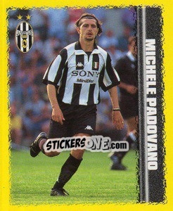 Figurina Michele Padovano - Calcio D'Inizio 1997-1998 - Merlin