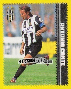 Figurina Antonio Conte - Calcio D'Inizio 1997-1998 - Merlin