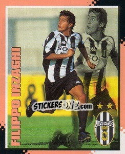 Figurina Filippo Inzaghi - Calcio D'Inizio 1997-1998 - Merlin