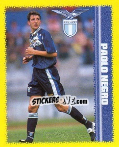 Sticker Paolo Negro - Calcio D'Inizio 1997-1998 n. 76 - Merlin