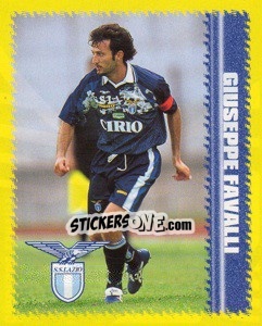 Cromo Giuseppe Favalli - Calcio D'Inizio 1997-1998 - Merlin