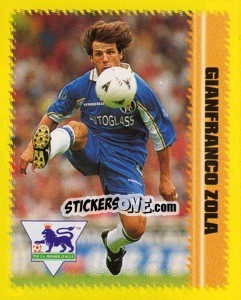 Sticker Gianfranco Zola - Calcio D'Inizio 1997-1998 - Merlin