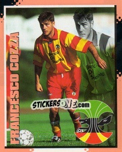 Sticker Francesco Cozza - Calcio D'Inizio 1997-1998 - Merlin