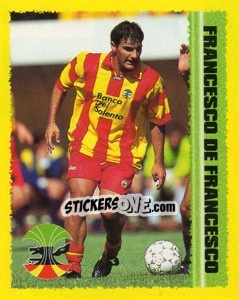 Sticker Fancesco De Francesco - Calcio D'Inizio 1997-1998 - Merlin