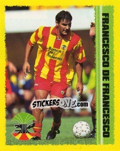 Sticker Fancesco De Francesco - Calcio D'Inizio 1997-1998 n. 91 - Merlin