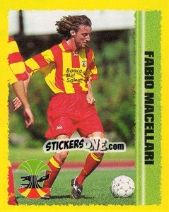 Sticker Fabio Macellari - Calcio D'Inizio 1997-1998 - Merlin