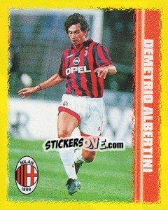 Figurina Demetrio Albertini - Calcio D'Inizio 1997-1998 - Merlin