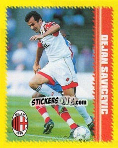 Figurina Dejan Savicevic - Calcio D'Inizio 1997-1998 - Merlin
