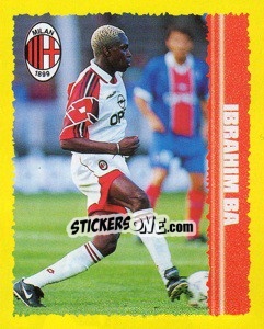 Figurina Ibrahim Ba - Calcio D'Inizio 1997-1998 - Merlin