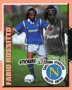 Sticker Fabio Rossitto - Calcio D'Inizio 1997-1998 - Merlin
