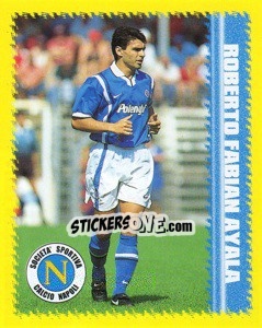 Figurina Roberto Fabian Ayala - Calcio D'Inizio 1997-1998 - Merlin