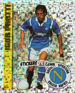 Figurina Igor Protti - Calcio D'Inizio 1997-1998 - Merlin
