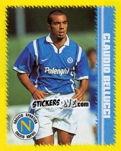 Sticker Claudio Bellucci - Calcio D'Inizio 1997-1998 n. 115 - Merlin