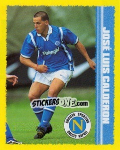 Sticker Jose Luis Calderon - Calcio D'Inizio 1997-1998 - Merlin