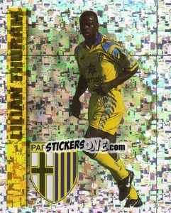 Sticker Lilian Thuram - Calcio D'Inizio 1997-1998 n. 117 - Merlin