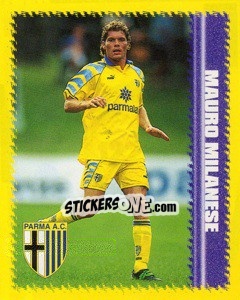 Sticker Mauro Milanese - Calcio D'Inizio 1997-1998 - Merlin
