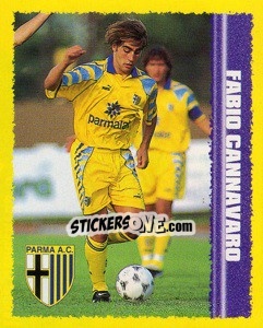 Figurina Fabio Cannavaro - Calcio D'Inizio 1997-1998 - Merlin