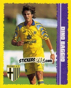 Sticker Dino Baggio - Calcio D'Inizio 1997-1998 n. 124 - Merlin