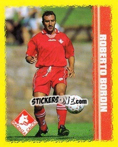 Sticker Roberto Bordin - Calcio D'Inizio 1997-1998 - Merlin