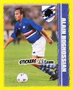 Sticker Alain Boghossian - Calcio D'Inizio 1997-1998 n. 145 - Merlin