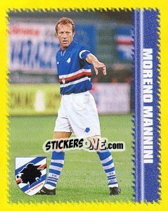 Figurina Moreno Mannini - Calcio D'Inizio 1997-1998 - Merlin