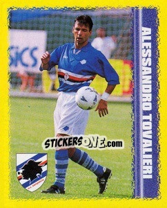 Figurina Alessandro Tovalieri - Calcio D'Inizio 1997-1998 - Merlin