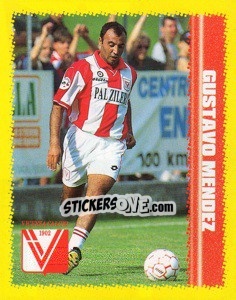 Sticker Gustavo Mendez - Calcio D'Inizio 1997-1998 - Merlin