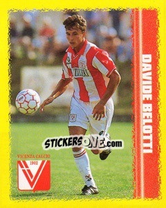 Sticker Davide Belotti - Calcio D'Inizio 1997-1998 - Merlin