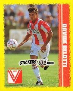 Sticker Davide Belotti - Calcio D'Inizio 1997-1998 n. 165 - Merlin