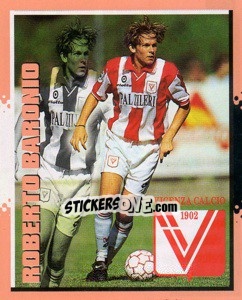 Sticker Roberto Baronio - Calcio D'Inizio 1997-1998 - Merlin