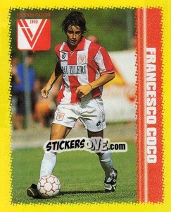 Sticker Francesco Coco - Calcio D'Inizio 1997-1998 n. 170 - Merlin