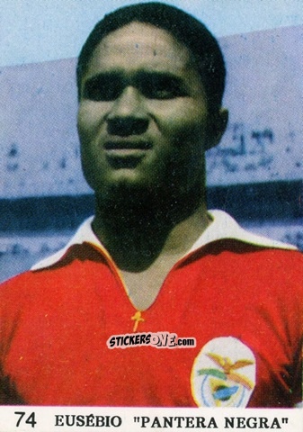 Sticker Eusébio Da Silva Ferreira - Idolos do Passado
 n. 74 - Manil