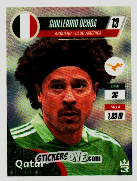 Sticker   Ochoa (Mexico) - Qatar 2022
 n. 119 - Reyauca
