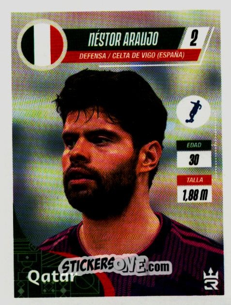 Sticker   Araujo (Mexico) - Qatar 2022
 - Reyauca