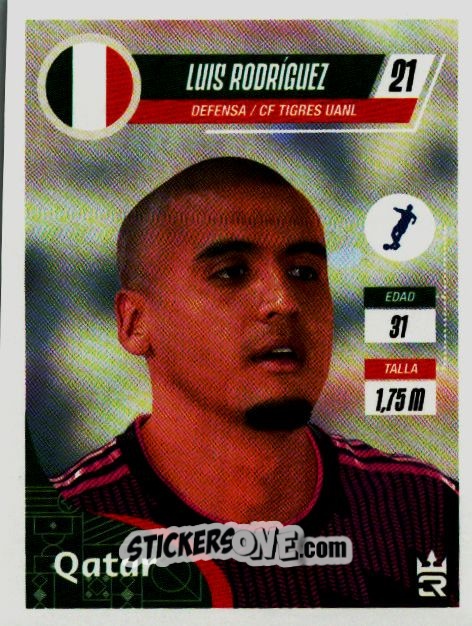 Sticker   Rodríguez (Mexico) - Qatar 2022
 n. 121 - Reyauca