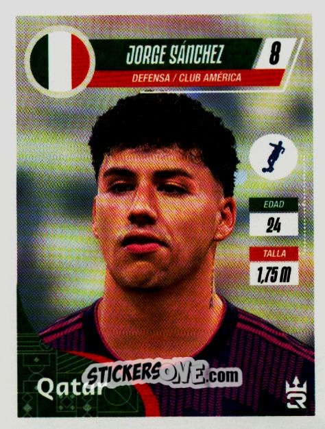 Sticker   Sánchez (Mexico) - Qatar 2022
 n. 124 - Reyauca