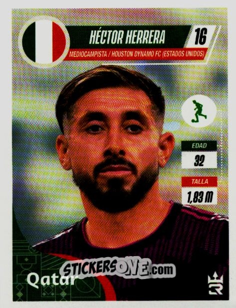 Sticker   Herrera (Mexico) - Qatar 2022
 n. 128 - Reyauca