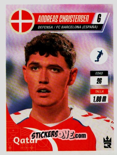 Sticker   Christensen (Denmark) - Qatar 2022
 n. 168 - Reyauca