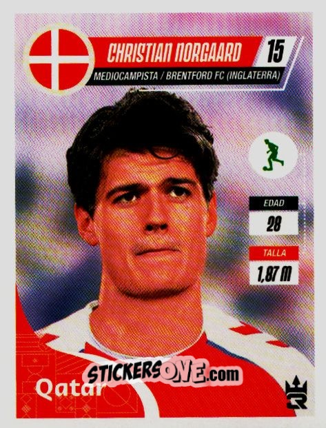 Sticker   Norgaard (Denmark) - Qatar 2022
 n. 173 - Reyauca