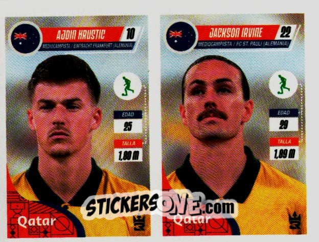 Sticker   Krustic / Irvine (Australia) - Qatar 2022
 n. 183 - Reyauca