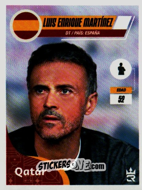 Sticker   Enrique (Spain) - Qatar 2022
 n. 194 - Reyauca